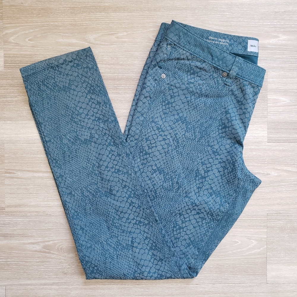 Mossimo Premium Denim Jegging Snakeprint